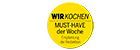 WIRKochen: Profi-Gusseisen-Servierpfanne mit Untersetzer, 24 x 14 x 2,2 cm, 820 g